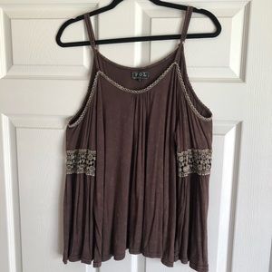 POL cold shoulder top